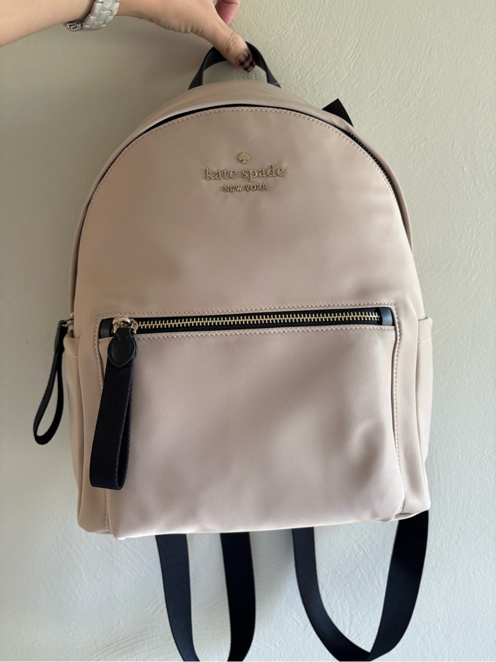 Kate Spade New York Beige Nylon Backpack New Tags